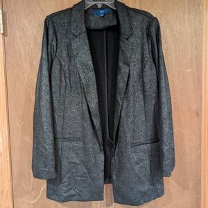 Women's Black Sparkle Blazer